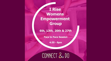 Image shows an advert for the Rise Women event