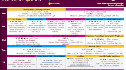 Connect and Do Word Calendar November 1