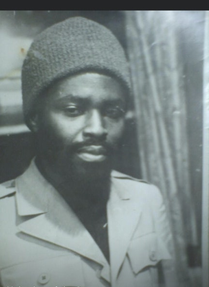 image shows an old black and white photograph